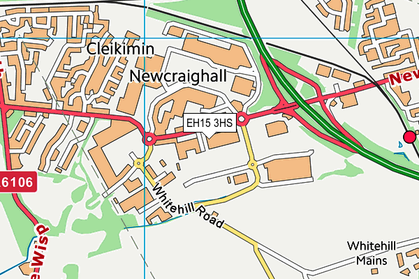 EH15 3HS map - OS VectorMap District (Ordnance Survey)