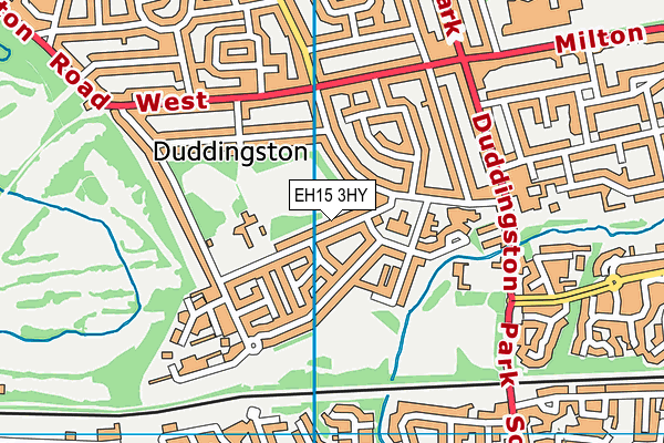 EH15 3HY map - OS VectorMap District (Ordnance Survey)