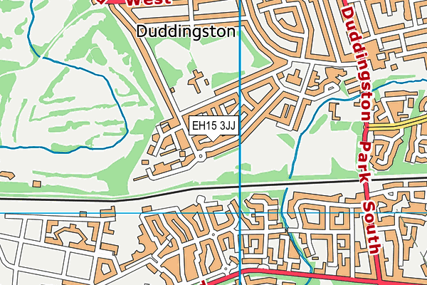 EH15 3JJ map - OS VectorMap District (Ordnance Survey)