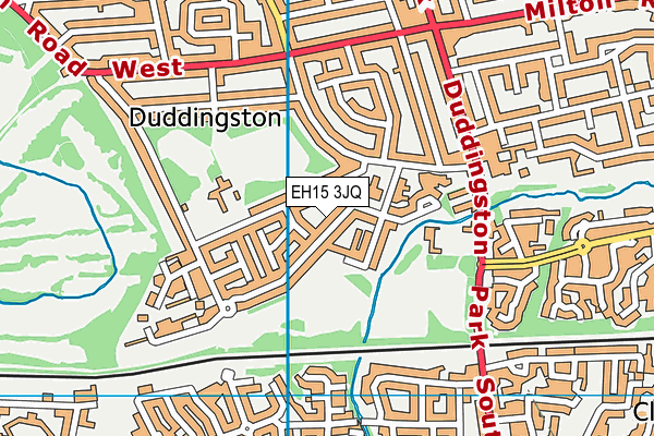 EH15 3JQ map - OS VectorMap District (Ordnance Survey)