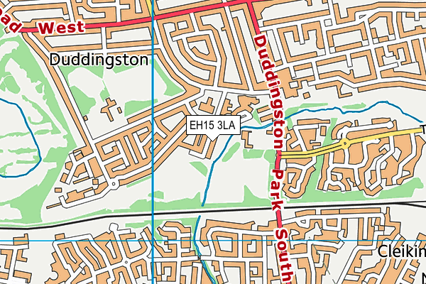 EH15 3LA map - OS VectorMap District (Ordnance Survey)