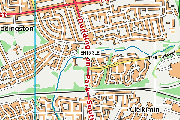 EH15 3LE map - OS VectorMap District (Ordnance Survey)