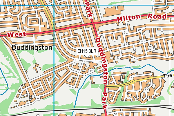 EH15 3LR map - OS VectorMap District (Ordnance Survey)