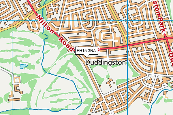 EH15 3NA map - OS VectorMap District (Ordnance Survey)