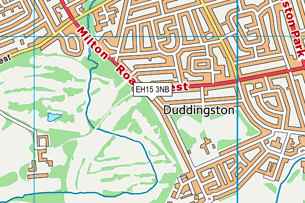 EH15 3NB map - OS VectorMap District (Ordnance Survey)