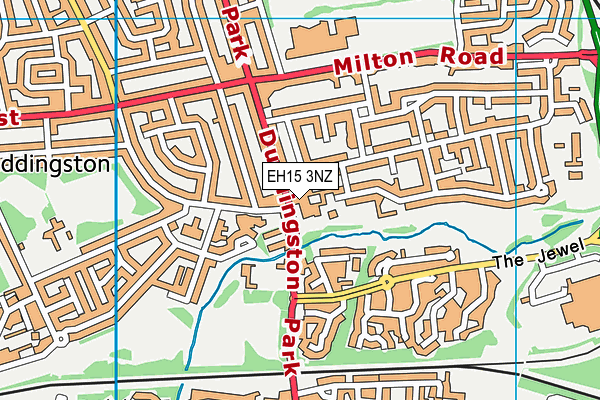 EH15 3NZ map - OS VectorMap District (Ordnance Survey)