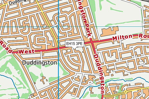 EH15 3PE map - OS VectorMap District (Ordnance Survey)