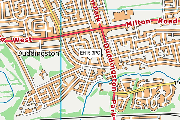 EH15 3PG map - OS VectorMap District (Ordnance Survey)