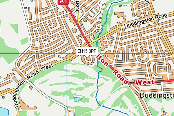 EH15 3PP map - OS VectorMap District (Ordnance Survey)