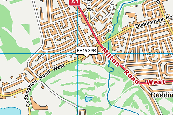 EH15 3PR map - OS VectorMap District (Ordnance Survey)