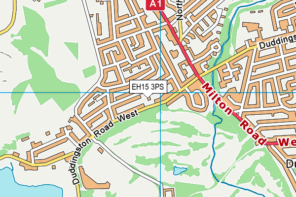 EH15 3PS map - OS VectorMap District (Ordnance Survey)