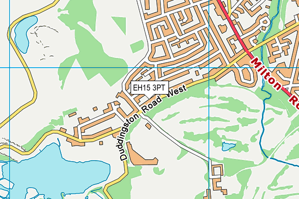 EH15 3PT map - OS VectorMap District (Ordnance Survey)