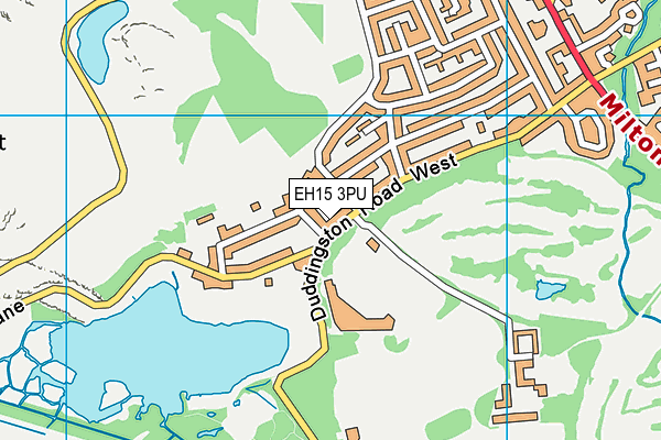 EH15 3PU map - OS VectorMap District (Ordnance Survey)