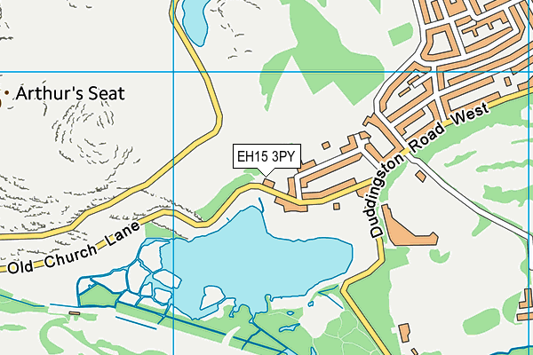 EH15 3PY map - OS VectorMap District (Ordnance Survey)