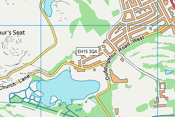 EH15 3QA map - OS VectorMap District (Ordnance Survey)