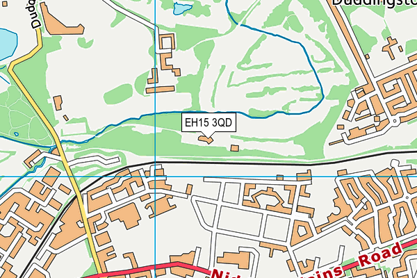 EH15 3QD map - OS VectorMap District (Ordnance Survey)