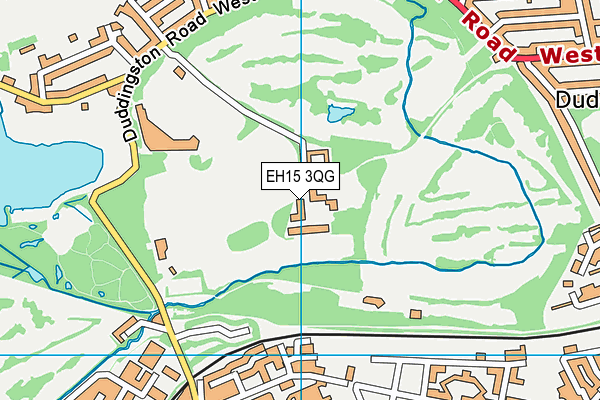 EH15 3QG map - OS VectorMap District (Ordnance Survey)