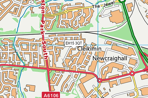 EH15 3QT map - OS VectorMap District (Ordnance Survey)