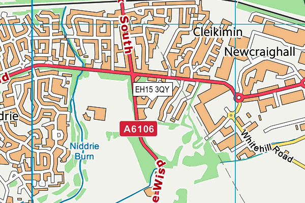 EH15 3QY map - OS VectorMap District (Ordnance Survey)