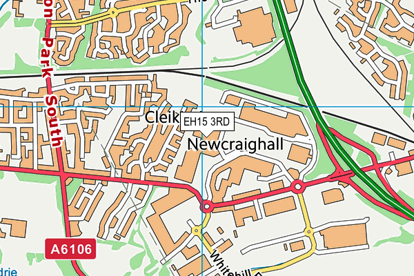 EH15 3RD map - OS VectorMap District (Ordnance Survey)