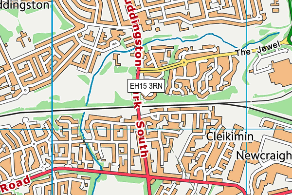 EH15 3RN map - OS VectorMap District (Ordnance Survey)