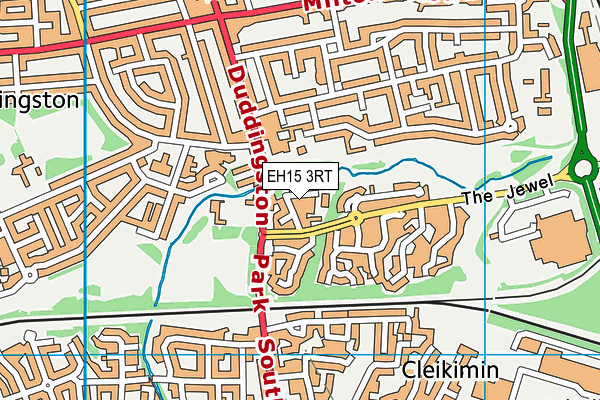 EH15 3RT map - OS VectorMap District (Ordnance Survey)