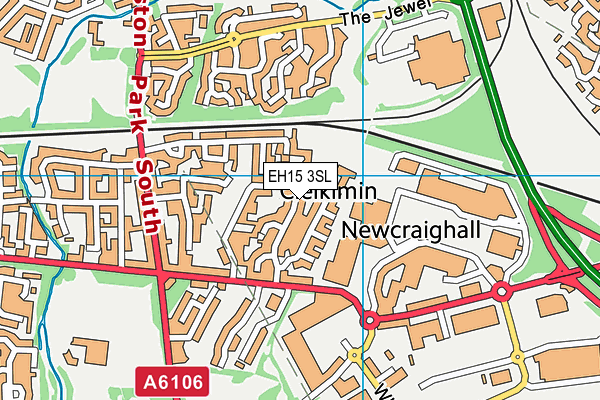 EH15 3SL map - OS VectorMap District (Ordnance Survey)