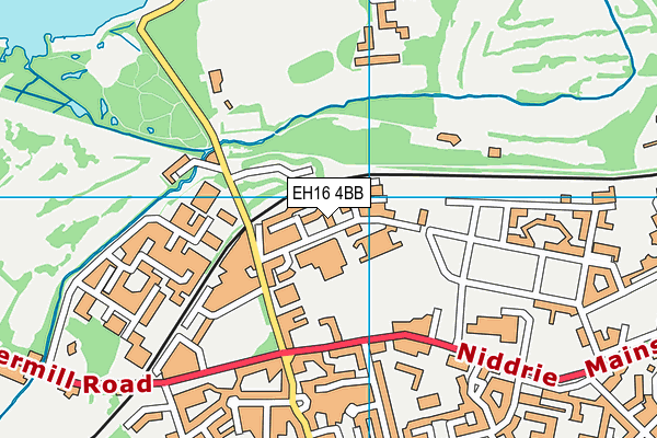 EH16 4BB map - OS VectorMap District (Ordnance Survey)