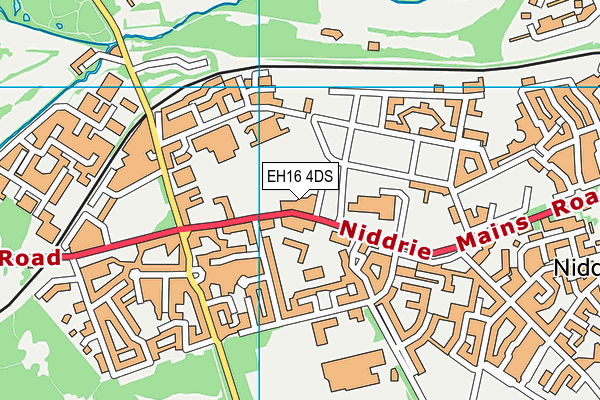 EH16 4DS map - OS VectorMap District (Ordnance Survey)