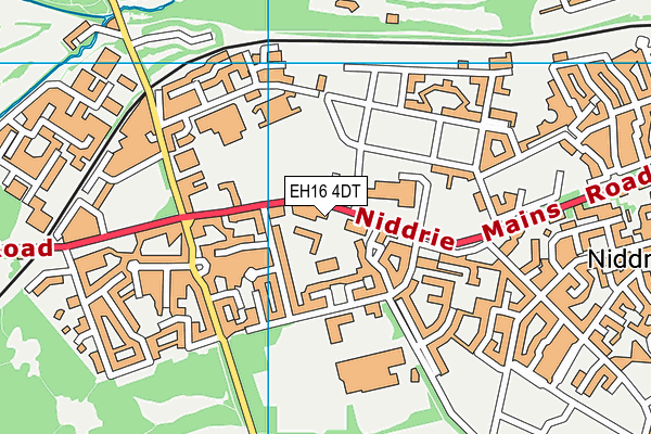 EH16 4DT map - OS VectorMap District (Ordnance Survey)