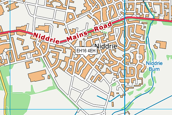 EH16 4EH map - OS VectorMap District (Ordnance Survey)