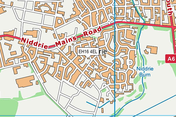 EH16 4EL map - OS VectorMap District (Ordnance Survey)