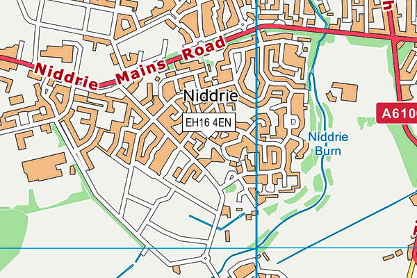 EH16 4EN map - OS VectorMap District (Ordnance Survey)