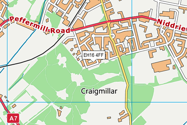 EH16 4FF map - OS VectorMap District (Ordnance Survey)