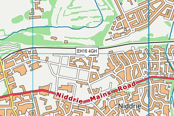 EH16 4GH map - OS VectorMap District (Ordnance Survey)