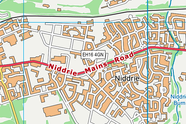 EH16 4GN map - OS VectorMap District (Ordnance Survey)