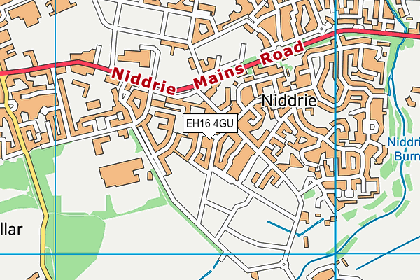 EH16 4GU map - OS VectorMap District (Ordnance Survey)