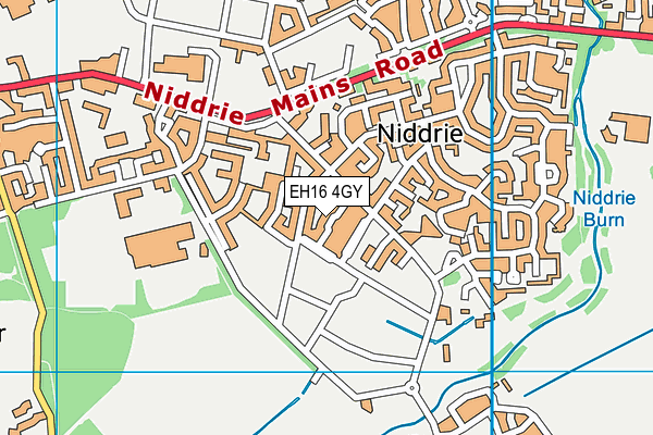 EH16 4GY map - OS VectorMap District (Ordnance Survey)