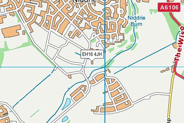 EH16 4JH map - OS VectorMap District (Ordnance Survey)