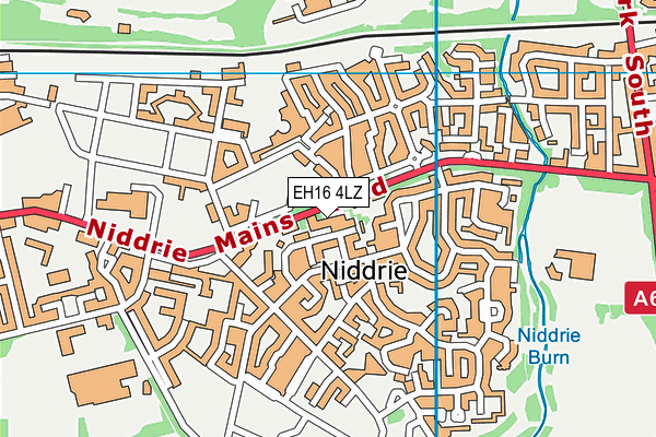 EH16 4LZ map - OS VectorMap District (Ordnance Survey)