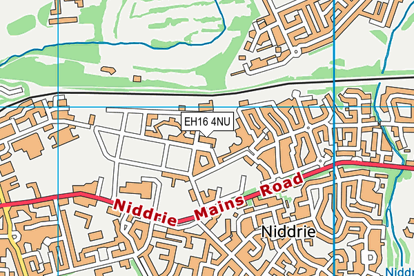 EH16 4NU map - OS VectorMap District (Ordnance Survey)