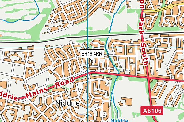 EH16 4RR map - OS VectorMap District (Ordnance Survey)