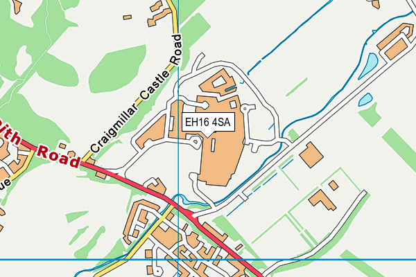 EH16 4SA map - OS VectorMap District (Ordnance Survey)