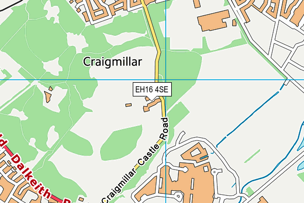 EH16 4SE map - OS VectorMap District (Ordnance Survey)