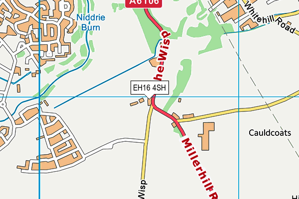EH16 4SH map - OS VectorMap District (Ordnance Survey)