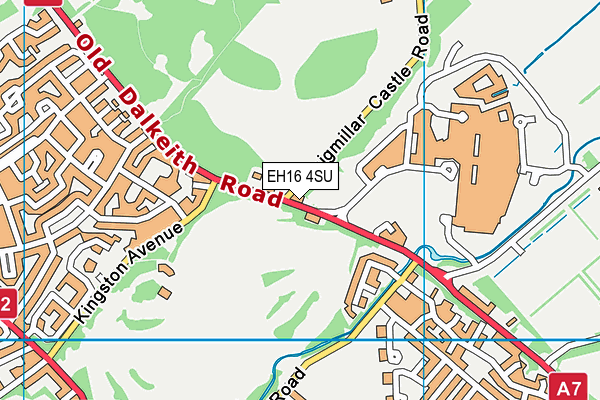 EH16 4SU map - OS VectorMap District (Ordnance Survey)