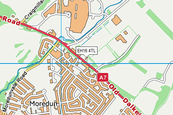 EH16 4TL map - OS VectorMap District (Ordnance Survey)