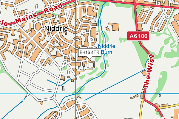 EH16 4TR map - OS VectorMap District (Ordnance Survey)