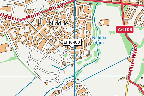 EH16 4UD map - OS VectorMap District (Ordnance Survey)