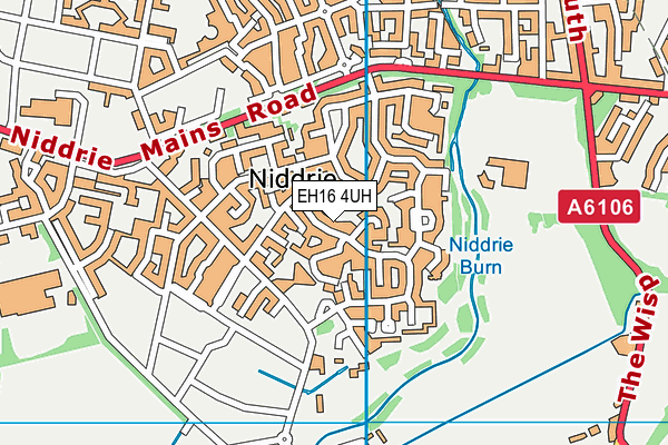 EH16 4UH map - OS VectorMap District (Ordnance Survey)